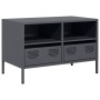 Mueble para TV acero laminado en frío antracita 68x39x43,5 cm de , Muebles TV - Ref: Foro24-851318, Precio: 69,85 €, Descuent...