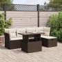Set sofás de jardín 6 piezas y cojines ratán sintético marrón de , Conjuntos de jardín - Ref: Foro24-3326144, Precio: 414,39 ...
