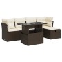 Set sofás de jardín 6 piezas y cojines ratán sintético marrón de , Conjuntos de jardín - Ref: Foro24-3326144, Precio: 414,39 ...