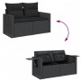 Set de sofás de jardín con cojines 9 pzas ratán sintético negro de , Conjuntos de jardín - Ref: Foro24-3327128, Precio: 653,9...