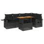 Set de sofás de jardín 6 piezas y cojines ratán sintético negro de , Conjuntos de jardín - Ref: Foro24-3327149, Precio: 474,6...
