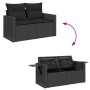 Set de sofás de jardín con cojines 9 pzas ratán sintético negro de , Conjuntos de jardín - Ref: Foro24-3327163, Precio: 699,9...