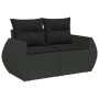 Set de sofás de jardín 7 pzas con cojines ratán sintético negro de , Conjuntos de jardín - Ref: Foro24-3327219, Precio: 544,8...