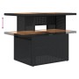 Set de sofás de jardín 7 pzas con cojines ratán sintético negro de , Conjuntos de jardín - Ref: Foro24-3327219, Precio: 544,8...
