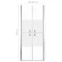 ESG shower door half frosted 101x190 cm by vidaXL, shower doors - Ref: Foro24-148791, Price: 189,92 €, Discount: %