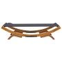 Tumbona con dosel madera curvada gris antracita 100x188,5x44 cm de vidaXL, Camas para exteriores - Ref: Foro24-313948, Precio...