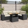 Set de sofás de jardín 6 piezas y cojines ratán sintético negro de , Conjuntos de jardín - Ref: Foro24-3327374, Precio: 430,2...