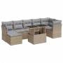 Set de sofás de jardín y cojines 8 piezas ratán sintético beige de , Conjuntos de jardín - Ref: Foro24-3326200, Precio: 537,9...