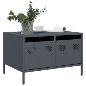 Mueble para TV acero laminado en frío antracita 68x50x43,5 cm de , Muebles TV - Ref: Foro24-851240, Precio: 109,99 €, Descuen...