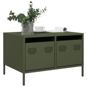 Mueble para TV acero laminado en frío verde oliva 68x50x43,5 cm de , Muebles TV - Ref: Foro24-851242, Precio: 81,15 €, Descue...