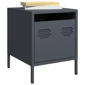Nachttische, 2 Stück, anthrazitgraues Stahl, 35x39x43,5 cm. von , Nachttische - Ref: Foro24-851249, Preis: 73,94 €, Rabatt: %
