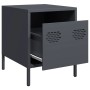 Mesitas de noche 2 unidades acero gris antracita 35x39x43,5 cm de , Mesitas de noche - Ref: Foro24-851249, Precio: 74,66 €, D...