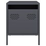 Mesitas de noche 2 unidades acero gris antracita 35x39x43,5 cm de , Mesitas de noche - Ref: Foro24-851249, Precio: 74,66 €, D...