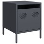 Mesitas de noche 2 unidades acero gris antracita 35x39x43,5 cm de , Mesitas de noche - Ref: Foro24-851249, Precio: 74,66 €, D...