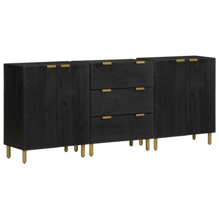 Aparadores 3 uds madera de ingeniería negro de , Taquillas y armarios de almacenamiento - Ref: Foro24-3309993, Precio: 287,62...