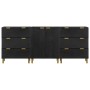 Aparadores 3 uds madera de ingeniería negro de , Taquillas y armarios de almacenamiento - Ref: Foro24-3309993, Precio: 287,62...