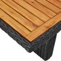 Mesa de comedor de jardín ratán sintético negro 200x100x74 cm de vidaXL, Mesas de jardín - Ref: Foro24-310144, Precio: 336,25...