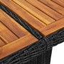 Mesa de comedor de jardín ratán sintético negro 200x100x74 cm de vidaXL, Mesas de jardín - Ref: Foro24-310144, Precio: 336,25...