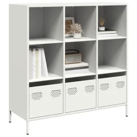 Aparador de acero blanco 101,5x39x103,5 cm de , Aparadores - Ref: Foro24-851393, Precio: 126,67 €, Descuento: %