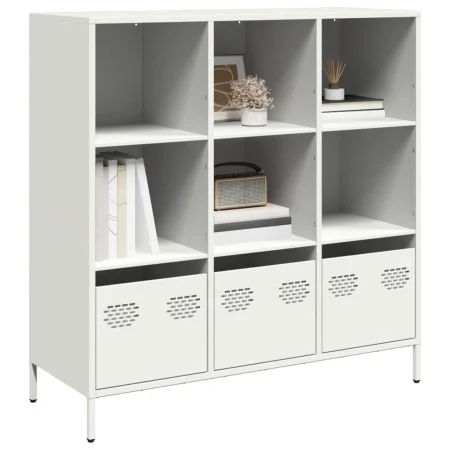 White steel sideboard 101.5x39x103.5 cm by , Sideboards - Ref: Foro24-851393, Price: 126,67 €, Discount: %
