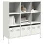 White steel sideboard 101.5x39x103.5 cm by , Sideboards - Ref: Foro24-851393, Price: 126,67 €, Discount: %