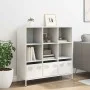Aparador de acero blanco 101,5x39x103,5 cm de , Aparadores - Ref: Foro24-851393, Precio: 126,67 €, Descuento: %