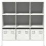 White steel sideboard 101.5x39x103.5 cm by , Sideboards - Ref: Foro24-851393, Price: 126,67 €, Discount: %