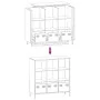 White steel sideboard 101.5x39x103.5 cm by , Sideboards - Ref: Foro24-851393, Price: 126,67 €, Discount: %