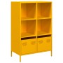Aparador acero amarillo mostaza 68x39x103,5 cm de , Aparadores - Ref: Foro24-851385, Precio: 151,44 €, Descuento: %