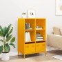 Aparador acero amarillo mostaza 68x39x103,5 cm de , Aparadores - Ref: Foro24-851385, Precio: 151,44 €, Descuento: %