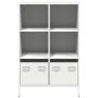 Aparador acero blanco 68x39x103,5 cm de , Aparadores - Ref: Foro24-851387, Precio: 110,73 €, Descuento: %