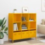 Aparador de acero amarillo mostaza 101,5x39x103,5 cm de , Aparadores - Ref: Foro24-851391, Precio: 174,92 €, Descuento: %