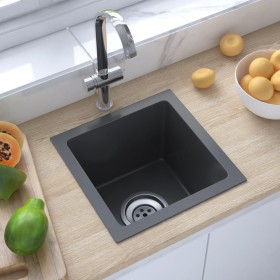 Fregadero hecho a mano acero inoxidable negro de vidaXL, Fregaderos - Ref: Foro24-51499, Precio: 112,26 €, Descuento: %