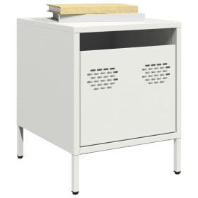 Mesita de noche acero blanco 35x39x43,5 cm de , Mesitas de noche - Ref: Foro24-851254, Precio: 43,68 €, Descuento: %