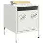 Mesita de noche acero blanco 35x39x43,5 cm de , Mesitas de noche - Ref: Foro24-851254, Precio: 43,29 €, Descuento: %
