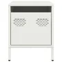 Mesita de noche acero blanco 35x39x43,5 cm de , Mesitas de noche - Ref: Foro24-851254, Precio: 43,29 €, Descuento: %