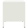 Mesita de noche acero blanco 35x39x43,5 cm de , Mesitas de noche - Ref: Foro24-851254, Precio: 43,68 €, Descuento: %