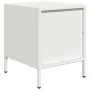 Mesita de noche acero blanco 35x39x43,5 cm de , Mesitas de noche - Ref: Foro24-851254, Precio: 43,29 €, Descuento: %