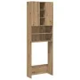 Armario de lavadora roble artisan 64x25,5x190 cm de , Accesorios para lavadoras y secadoras - Ref: Foro24-856650, Precio: 109...