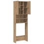Armario de lavadora roble artisan 64x25,5x190 cm de , Accesorios para lavadoras y secadoras - Ref: Foro24-856650, Precio: 110...