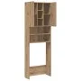 Armario de lavadora roble artisan 64x25,5x190 cm de , Accesorios para lavadoras y secadoras - Ref: Foro24-856650, Precio: 109...