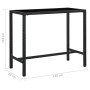 Set de bar de jardín 5 pzas y cojines ratán sintético negro de vidaXL, Conjuntos de jardín - Ref: Foro24-3094793, Precio: 443...