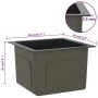 Fregadero hecho a mano acero inoxidable negro de vidaXL, Fregaderos - Ref: Foro24-51499, Precio: 95,26 €, Descuento: %