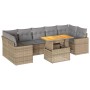 Set de sofás de jardín y cojines 8 piezas ratán sintético beige de , Conjuntos de jardín - Ref: Foro24-3327013, Precio: 579,3...