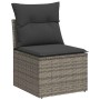 Set de sofás de jardín 7 pzas con cojines ratán sintético gris de , Conjuntos de jardín - Ref: Foro24-3327161, Precio: 487,85...
