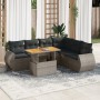 Set de sofás de jardín 7 pzas con cojines ratán sintético gris de , Conjuntos de jardín - Ref: Foro24-3327273, Precio: 485,60...