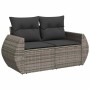 Set de sofás de jardín 7 pzas con cojines ratán sintético gris de , Conjuntos de jardín - Ref: Foro24-3327273, Precio: 485,60...