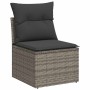 Set de sofás de jardín 7 pzas con cojines ratán sintético gris de , Conjuntos de jardín - Ref: Foro24-3327343, Precio: 505,05...