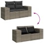 Set de sofás de jardín 7 pzas con cojines ratán sintético gris de , Conjuntos de jardín - Ref: Foro24-3327343, Precio: 505,05...