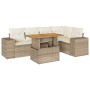 Juego de sofás jardín con cojines 6 pzas ratán sintético beige de , Conjuntos de jardín - Ref: Foro24-3327376, Precio: 518,32...